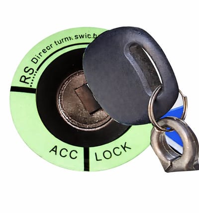 Contactslot Ring Glow in the Dark – Lichtgevend Sleutelgat – Zelfklevende ACC Lock Sticker – Fluoriserend – Universeel voor Auto & Motor