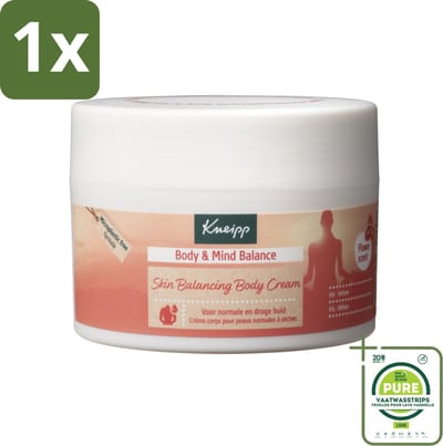 1 x Kneipp - Body crème - Body & Mind Balance - Iris & Vetiver - 200 ml - Lichaamscrème - Verzorging - Hydratatie - Iris - Vetiver