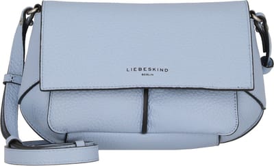 LIEBESKIND BERLIN Leren Schoudertas Koppeling Lilly Heavy Pebble Crossbody Breath Lichtblauw