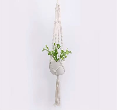 CHPN - Plantenhanger - Handgemaakte Macrame Plant Hangers - Bloempot Hangers - Wanddecoratie - Tuin Interieur - Bohemian Decor - Woondecoratie