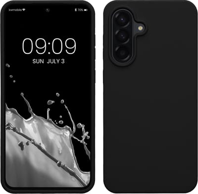 kwmobile telefoonhoesje geschikt voor Samsung Galaxy A56 5G - Hoesje met siliconen coating - Smartphone case in zwart