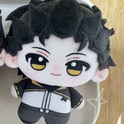 10cm Anime Re Zero Cosplay Natsuki Subaru Pluche Pop Zwart Haar Gedrukt Natsuki Knuffel Pluche Speelgoed Sleutelhanger Poppen Verzamelen Cadeau 10cm gray