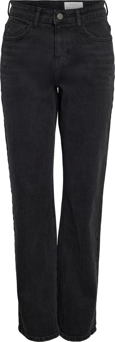 Noisy may Jeans Nmmonica Hw Straight Jean Black Noo 27032651 Black Denim Dames Maat - W32 X L32