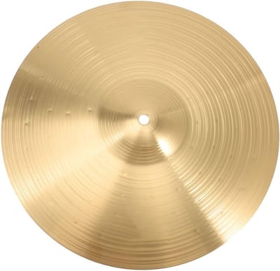 Drum Bekken - Percussie Accessoire - Jazz Optreden - Helder Geluid - 39.8 cm - Goudkleurig
