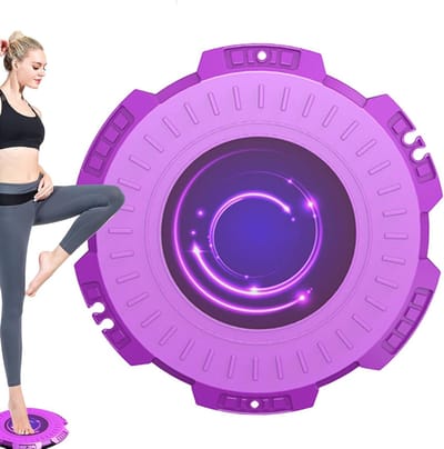 Buikspieren Twist Board - Draai Machine - Lichaamsvorming - Schokabsorberend Draaien - 28 cm Diameter - Paars