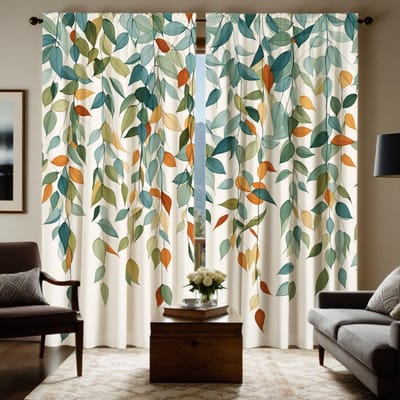 2 stuks HD digitaal groene kleur kleine frisse groene bladgordijnen huisdecoratie stijl decoratie woonkamer slaapkamer roede door W52H63inchW132H160cm gray