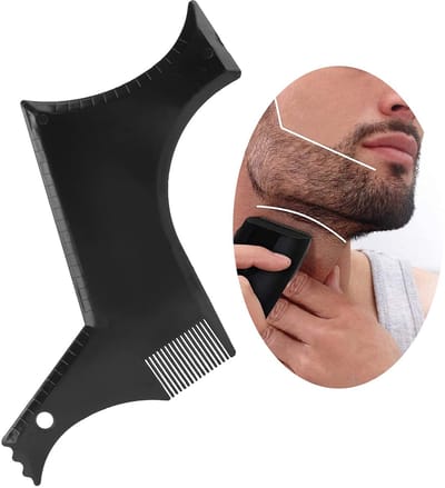Allecto - Baardvormer - Baardtrimmer - Voor het trimmen van neklijn en bakkebaarden - Handzaam formaat - Perfect voor mannen - Stijlvolle baardverz...