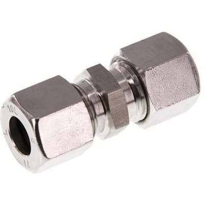 10L RVS Rechte Snijring Koppeling 315 Bar DIN 2353 - FL2S-C-ST-10-L
