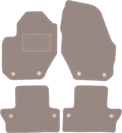 Beige veloursmatten voor: Volvo V60 cross country, stationwagen (2011-2017)