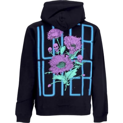 Lichtgewicht herenhoodie Spine Skulls-hoodie zwart