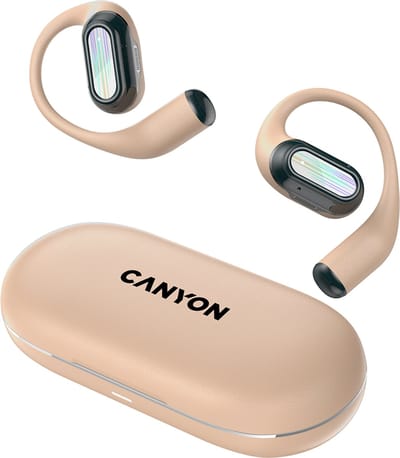 Canyon OnFlow 12 - TWS Bluetooth Headset - Air Conduction - 4-Microfoon ENC - Beige