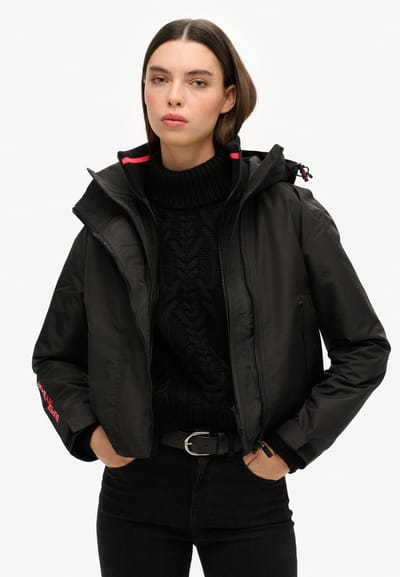 Superdry - SD Windbreaker jas met capuchon en borduursel - Dames