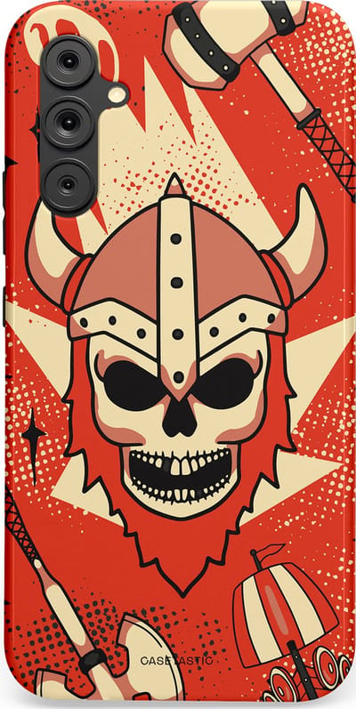 Casetastic Hoesje Geschikt voor Samsung A34 (5G) - Stijlvolle Beschermende Duo-layer Case - Vurige Valhalla