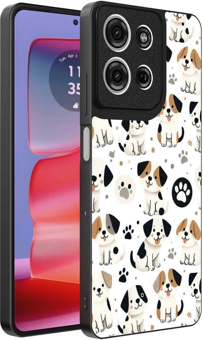 Geschikt voor Motorola Edge 50 Pro Telefoonhoesje met honden opdruk - TPU backcover case dog design - Smartphonica geschikt voor Motorola Edge 50 Pro