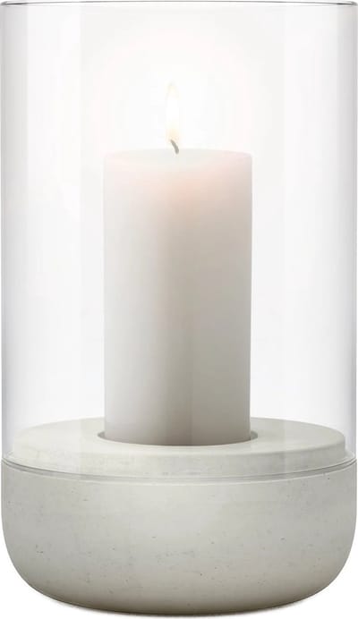 Blomus CALMA Windlicht - H 20 cm, Ø 12 cm (M) - Light Gray