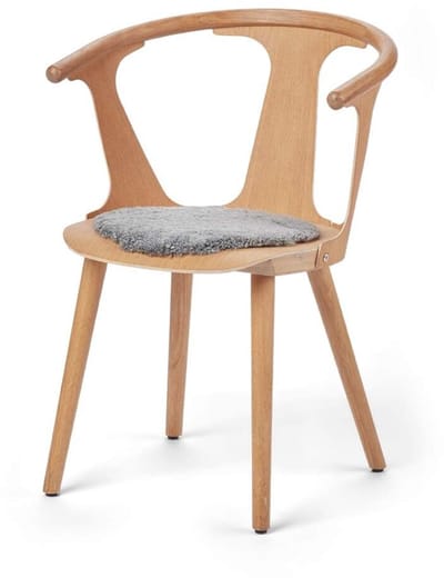 Sheepskin House - Kortharige Schapenvacht Stoel Cover - D34 cm