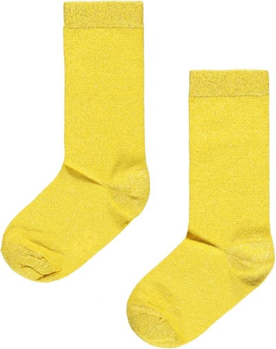 Like Flo Meisjes accessoires Like Flo Flo girls glitter sock Honey 35/38