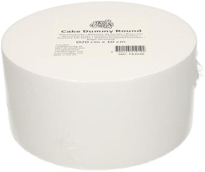 FunCakes Taart Dummy - Piepschuim Blok - Rond - Ø20 cm x 10 cm