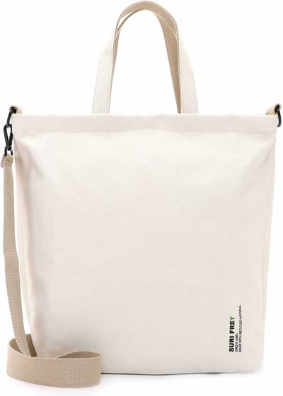 SURI FREY Schoudertas SURI Green - Nelly Shopper Ecru Crème