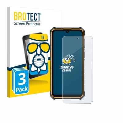 BROTECT - Screenprotector voor Ulefone RugKing 3 Pro - Folie Beschermfolie Beschermglas matte 3 Stuks