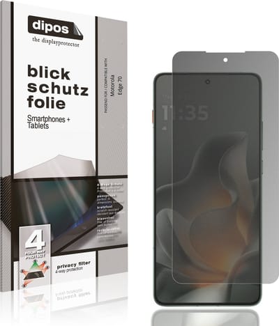 dipos – Matte Privacy Screenprotector geschikt voor Motorola Edge 70 | Anti-Spy Beschermfolie