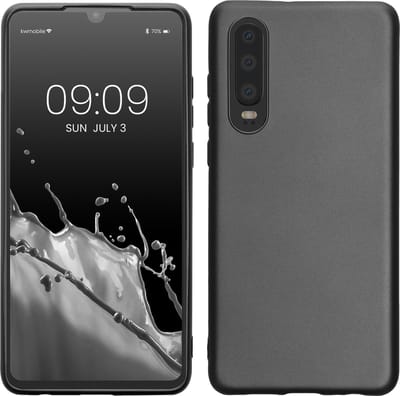 kwmobile telefoonhoesje geschikt voor Huawei P30 - Hoesje voor smartphone - Back cover in metallic grijs