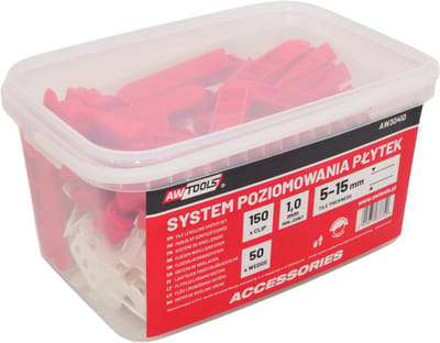 Awtools AW30410 - Tegel Waterpas Systeem - 1,0mm - 150+50 Stuks