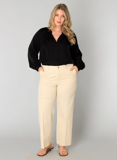 YEST CURVE Warda Bottoms - Bleached Sand - maat 0(46)