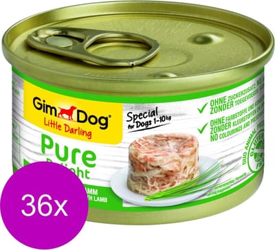 Gimdog Little Darling Pure Delight - Kip&Lam - Hondenvoer - 36 x 85 g
