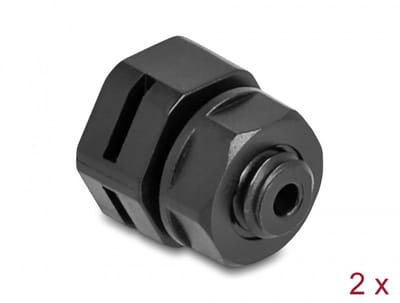 Delock 60477 60477 Drukcompensatie element 4 mm M6 Polyamide Zwart 1 stuk(s)