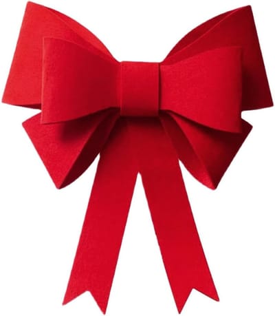 Decoratieve Rode Strikken - Set van 2 voor Bruiloften, Kerst en Feestelijke Versiering - 50 x 43 cm voor Gordijnen, Deuren en Muren