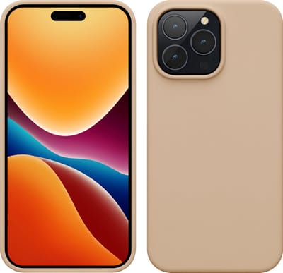 kwmobile telefoonhoesje geschikt voor Apple iPhone 14 Pro Max - Hoesje met siliconen coating - Smartphone case in parelmoer
