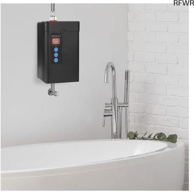 RFWR® Elektronische doorstroomboiler 5 liter met oververhittingsbeveiliging en LED-display voor keuken en badkamer