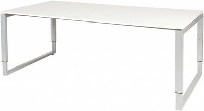 Vergadertafel - Verstelbaar - 200x100 grijs - alu frame