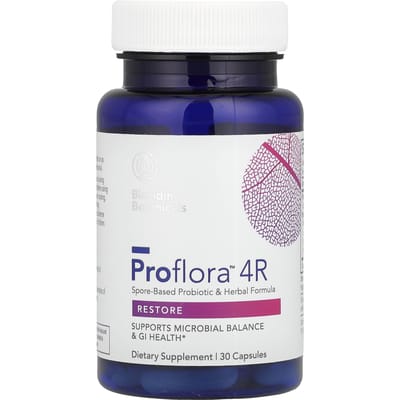Biocidin Botanicals, Proflora™ 4R, Op Sporen Gebaseerd Probioticum & Kruidenformule, 30 Capsules