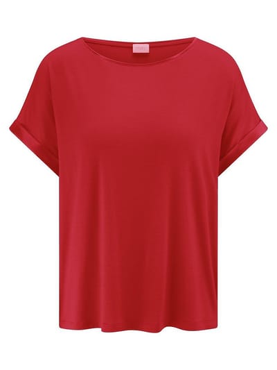 Shirt ronde hals Van Mey rood