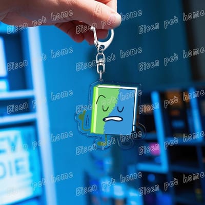 Schattige Cartoon Bfb Fourx Sleutelhanger voor Accessoires Tas Sleutelhanger Ring Sieraden Fans Cadeaus Bfdi Four Sleutelhangers white