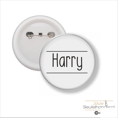 Button Met Speld 58 MM - Harry