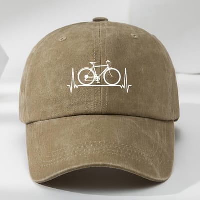 Baseballpetten voor heren en dames, met fietsprints, geschikt voor buitensporten en casual kleding, zonbescherming brown