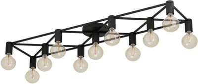 EGLO Speke Plafondlamp - E27 - 156 cm - Zwart