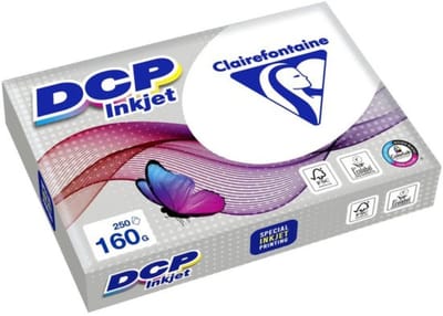 Clairefontaine DCP inkjet - Presentatiepapier - A4 - 160g - Wit - 250 vel - 4 stuks