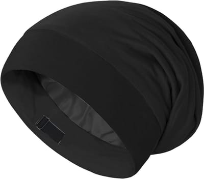 KZQ Zachte Verstelbare Zijden Slaapmuts voor Haar - Satijnen Bonnet voor Dames - Hoedje voor Slapen en Nacht