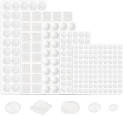 Dailygoods - Elastische Buffers, Doorzichtige Rubberen Voetjes,Transparant Siliconen Pad,Kleine Zelfklevende Transparante Rubberen Bumpers Voor Meubels, Kasten, Elektronische Producten (5 Maten, 272 Stuks)