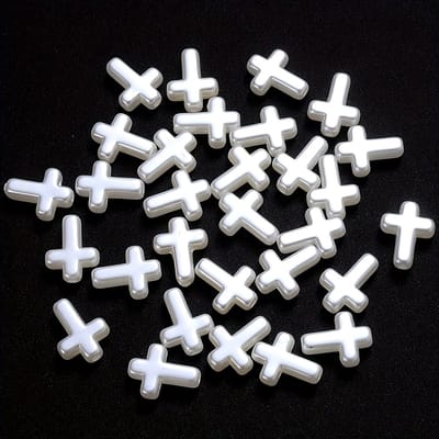 VANDAAG VERZONDEN - Kralen - Kruis - 100 stuks - Parelmoer - Christelijk - Ketting Armband Sieraad DIY