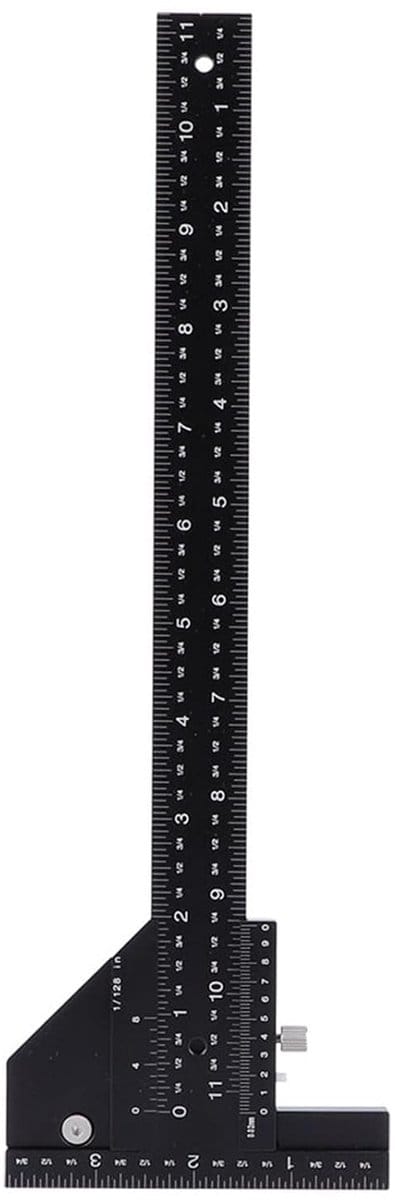 Dailygoods- T-liniaal 11 inch - Aluminiumlegering - Houtbewerking - Vergrendeling - Nauwkeurige meting - Kwaliteitsborging - Meetlat