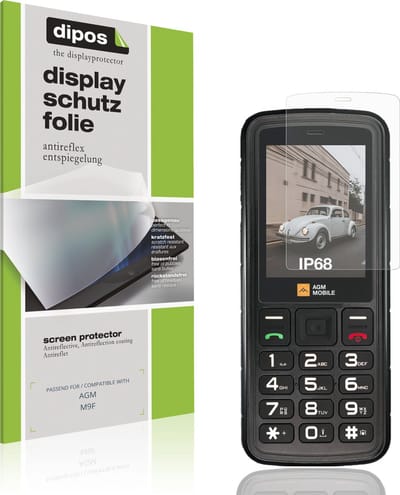 dipos – 4x Matte Beschermfolie geschikt voor AGM M9F | Krasbestendige & antireflecterende Screenprotector Ultra-Thin