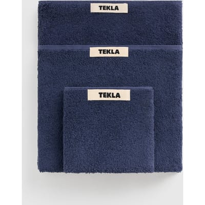Tekla Unisex Washcloth Navy Maat: 30X30 | Handdoeken Outlet | Unisex | Blauw