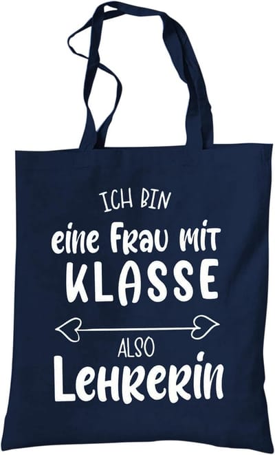 Jute tas - Stoffen tas - Boodschappen doen - 100% katoen - 38 x 42 cm - Blauw