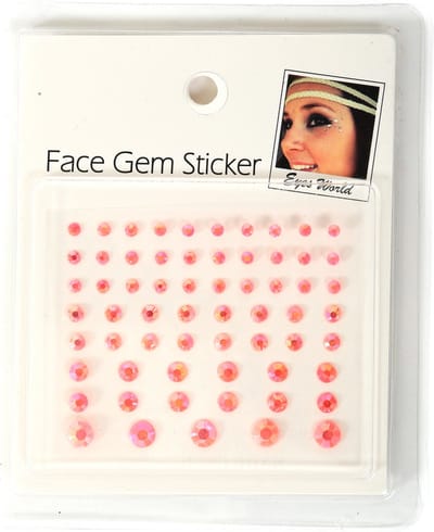 Gezichtsteentjes - Glitters - Face & Body Opplak Steentjes - Zelfklevend - Roze