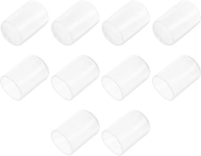 10 Stuks Ronde Rubberen Eindkappen (17mm ID) - Beschermdoppen voor Poten, Schroeven en Buisjes